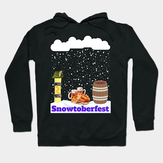 Oktoberfest Pun for snowboarder Hoodie by Artstastic